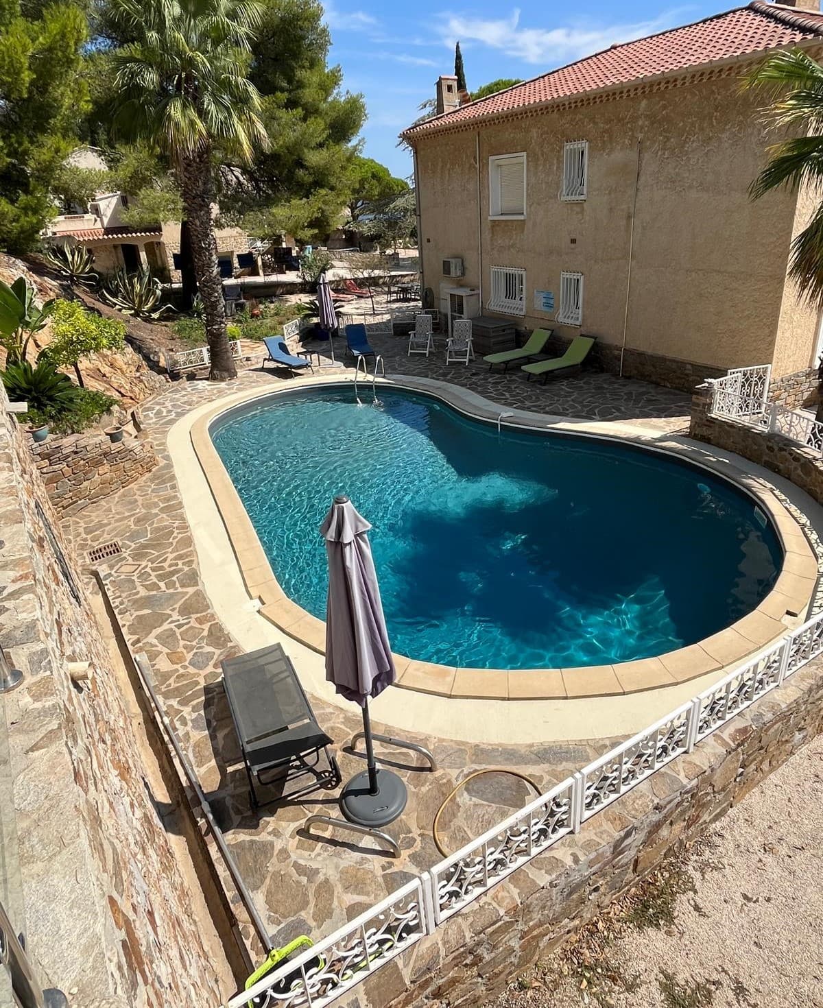 Piscine vue du haut